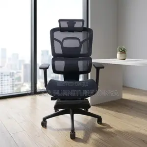Black Full Mesh Orthopedic Manager Seat
