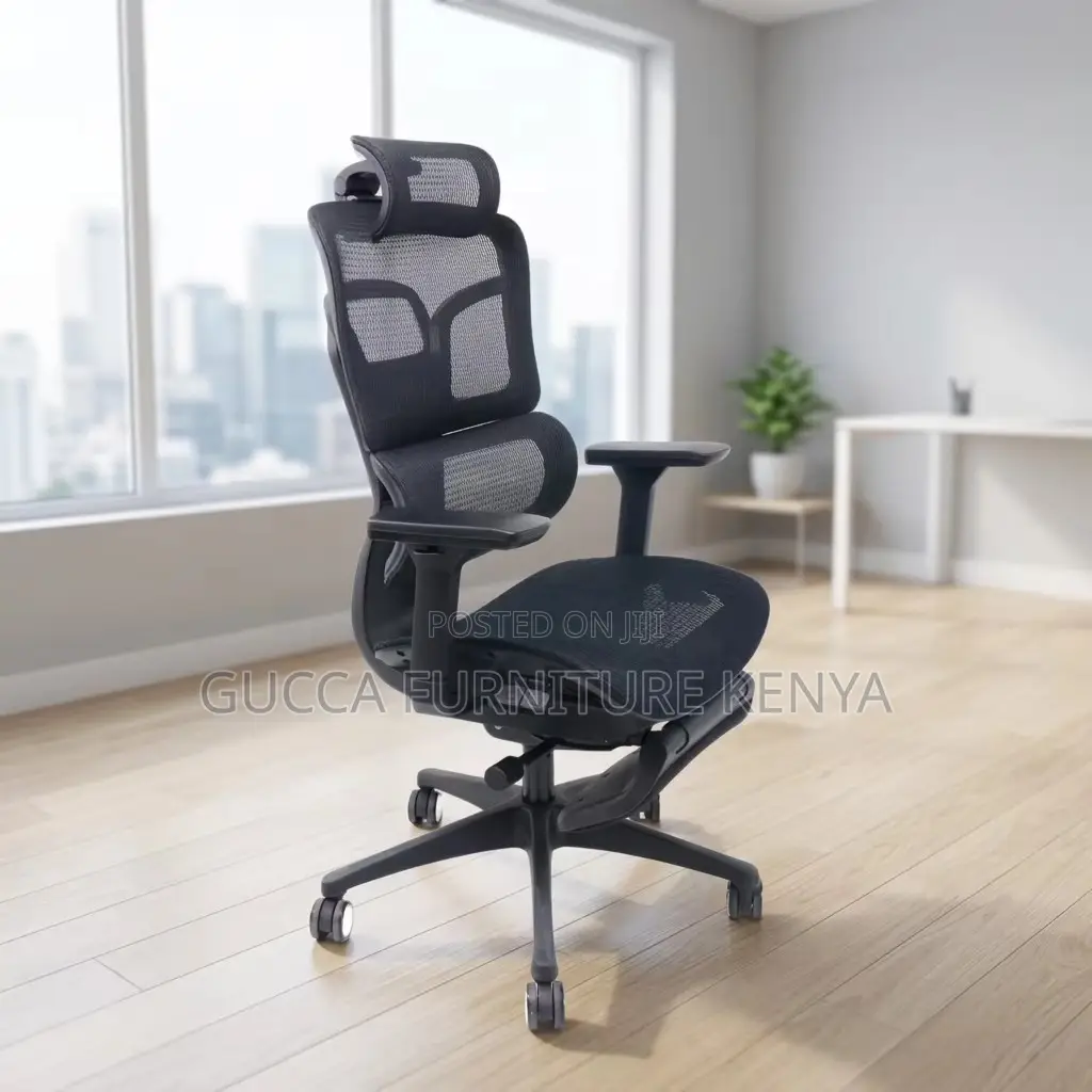 Black Full Mesh Orthopedic Manager Seat