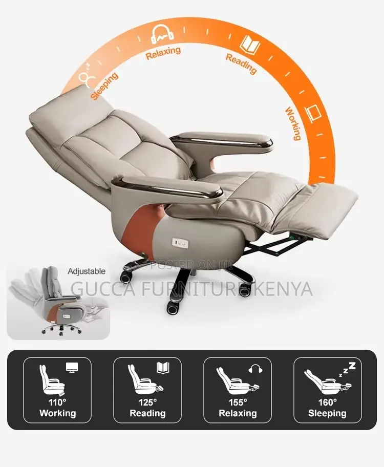 Pu Leather Executive Manager's Reclining Seat