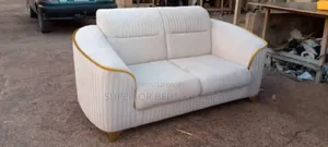 Modern 2 Seater Sofa (Color Is Cream)