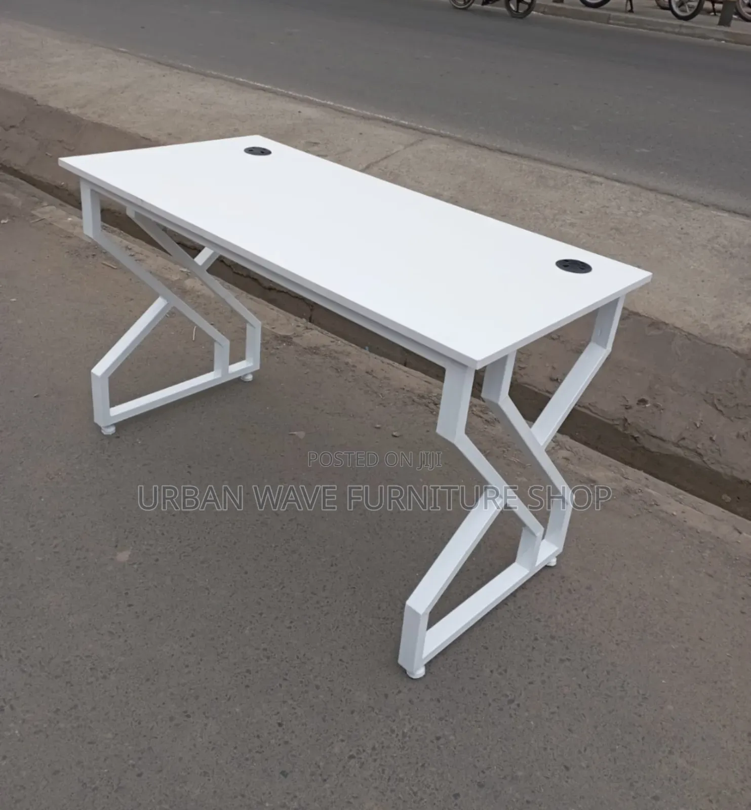 Pure White  Study Desk