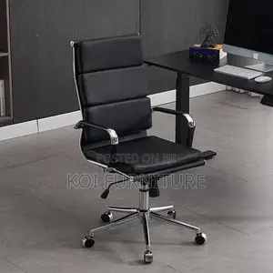 Office Chairs; High Back Iconic Mid Backrest Ribbed Executive Chair