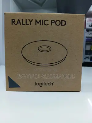 The Logitech Rally Mic Pod Microphone for Video Conferencing Systems.