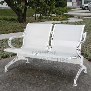 Office Benches; Steel Gray Heavy Two Seaters Bench