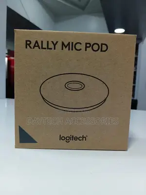 The Logitech Rally Mic Pod Microphone for Video Conferencing Systems.