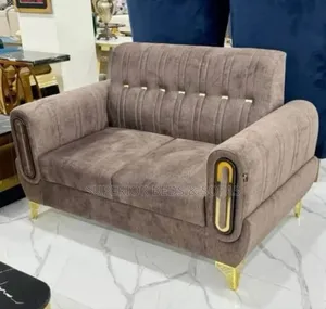 Quality Seater Brown Fabric Sofa.( Free Delivery)