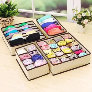 4-piece Underwear And Socks Drawer Organizer Set - Closet Dividers