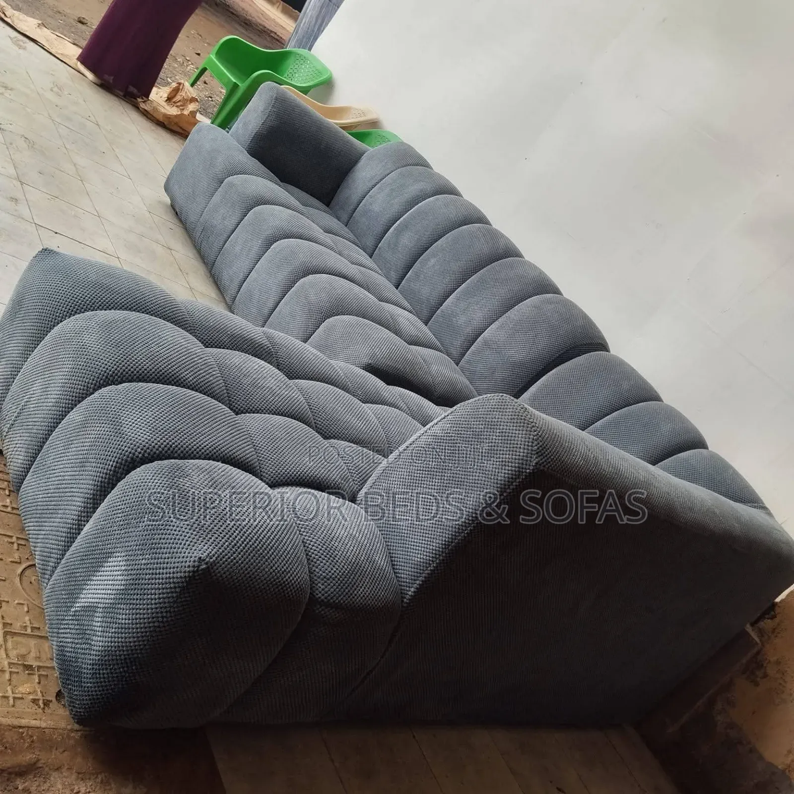 Quality Bubble Sofa (5 Seater Grey Color)