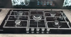 Haier Hob-S775b Black Glass 5-Burner Cooker