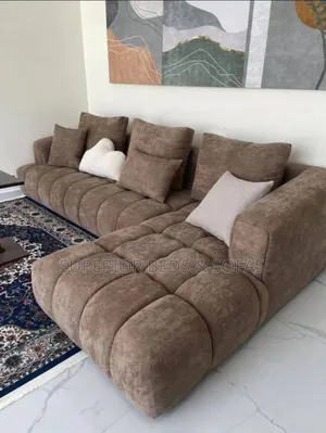 L-Shaped Bubble Sofa. (5 Seater- Quality Fabric)