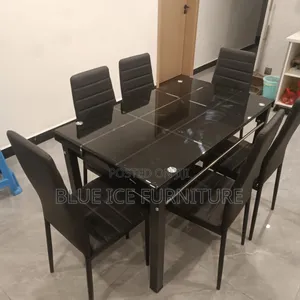 6 Seater Glass Dining Table