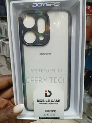 Doyers Branded Clear Mobile Case Designed for the Oppo Reno 14 Pro