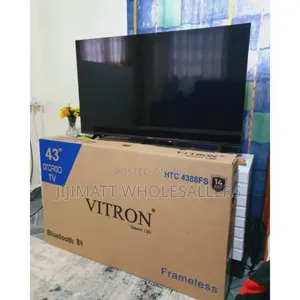 Vitron 43” Inches Smart Android Frameless Bt Tv