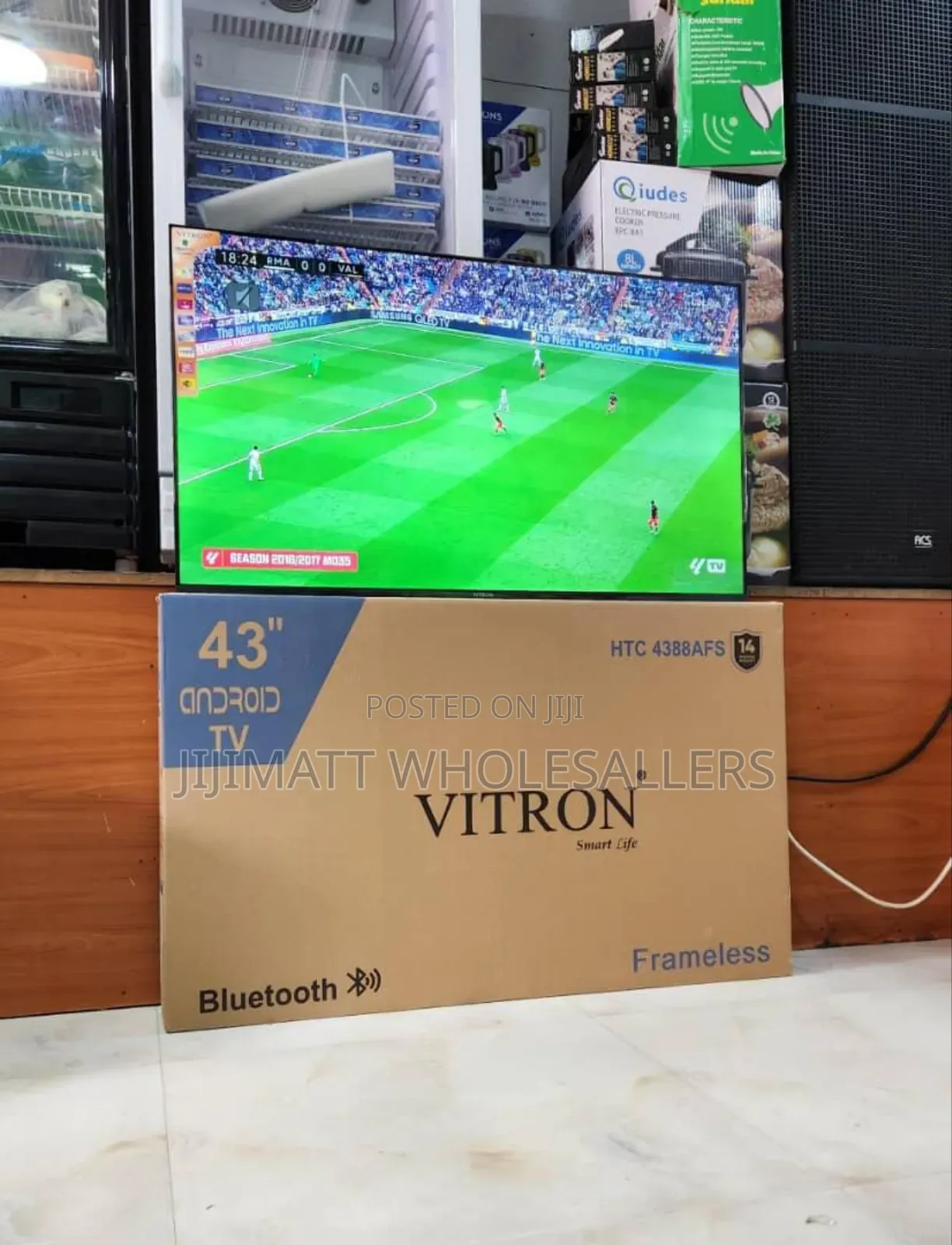 Vitron 43” Inches Smart Android Frameless Bt Tv