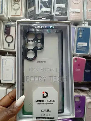 Branded Clear Phone Case Samsung Galaxy S23 Ultra.
