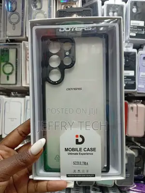 Brand Transparent Mobile Case for the Samsung Galaxy S22 Ultra.
