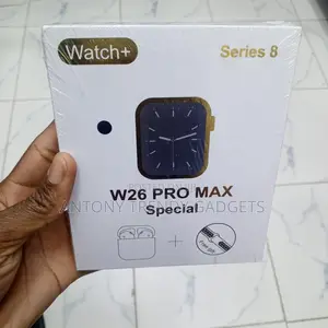 W26 Pro Max Smartwatch With Bluetooth Call Earbuds
