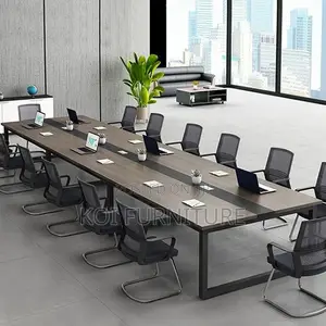 Boardroom Table; 2.4m Executive Expansive Industrial Boardrom Table