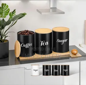 *3 Pc(Tea, Coffee, Sugar) Canister*
