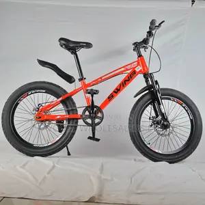 Durable Size 20 Red Bike With Fat Tires