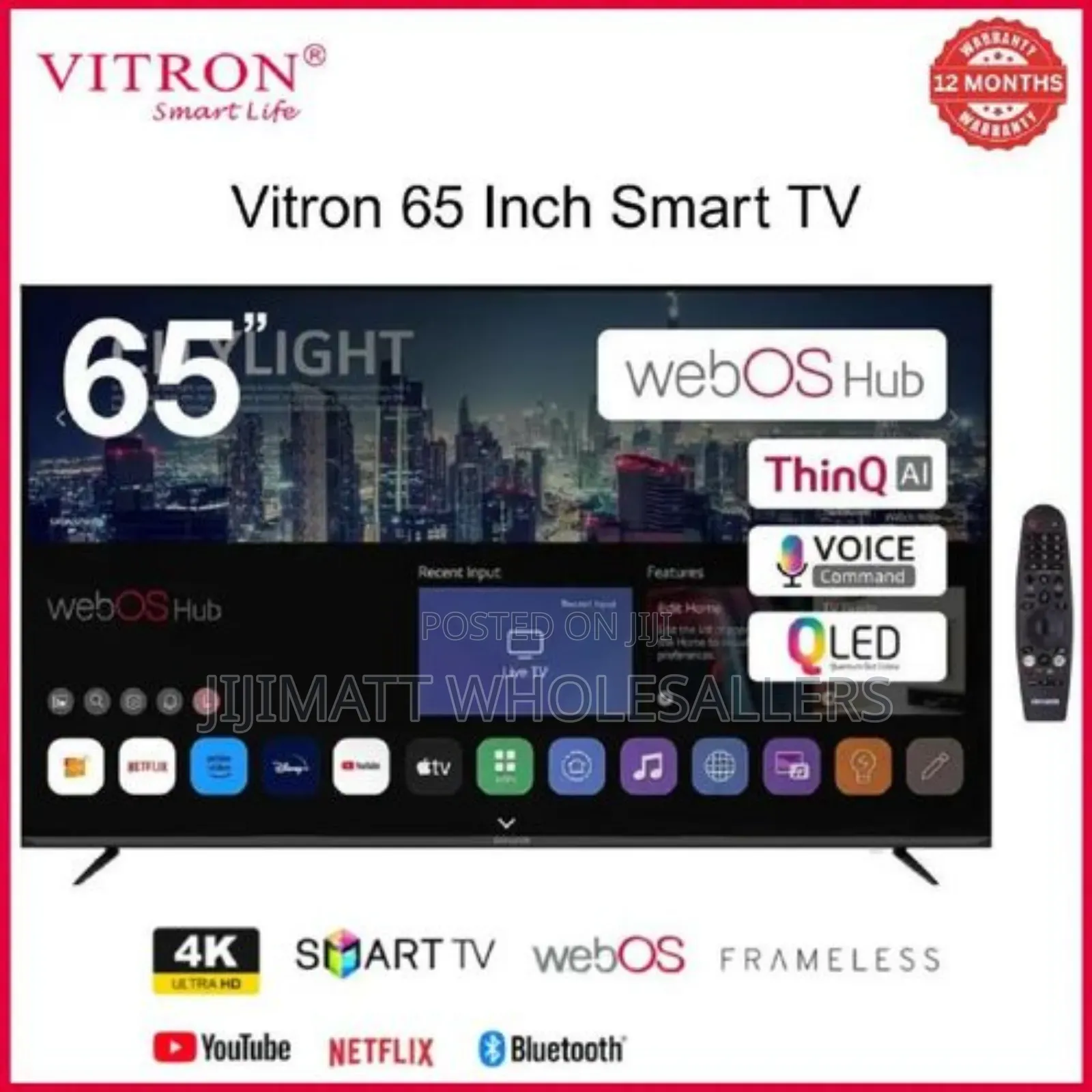 Vitron 65"Inches Smart Webos