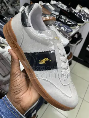 Polo Ralph Lauren Heritage Aera Suede-Paneled Trainer.