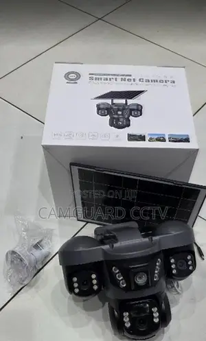 V380 Triple-Lens 4g Solar-Powered PTZ Security Camera
