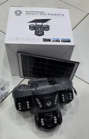 V380pro Triple Lens 4g Solar Camera Outdoor