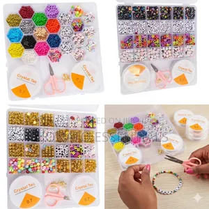 Diy Beads Jewelry Kit for Kids and Adults, Craft Maker Set