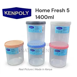 Kenpoly Home Fresh 5 1400ml Round Food Storage Container - Bpa Free