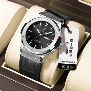 Poedagar Gents Watch With Calendar and Date Display
