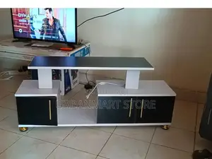 Istanbul Tv Stand With Led Lighting and Storage Shelves, 4 FTS