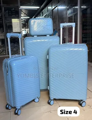 Size 4 No 27" 4 in 1 Rubber Unbreakable Suitcase at 8000 Full Set