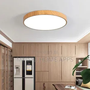 Wood Grain Ceiling Light