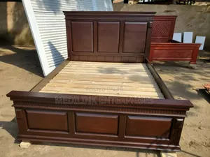 Walnut Dolvi Solid Mahogany Bed 6*6 Beds