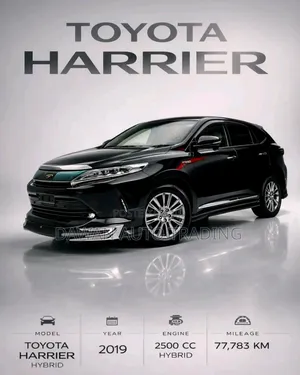 Toyota Harrier 2.5 Hybrid 4WD 2019 Black