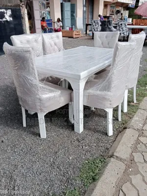 Durban Upholstered Chairs Dinning Table Set