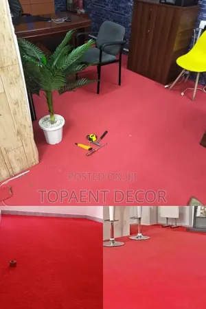 Red Office Coverage Warm Delta 4mm Wall to Wall Carpets