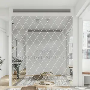Decorative Diamond Acrylic Mirrors for Living Room and Bedroom Walls