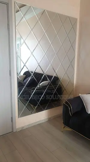 Acrylic Diamond Mirror Stickers for Stylish Wall Decoration Use