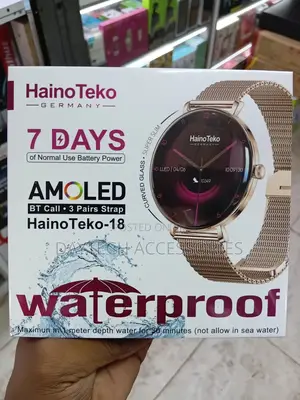 Haino Teko -18 Waterproof Smart Watch With Round Shape Amoled Display