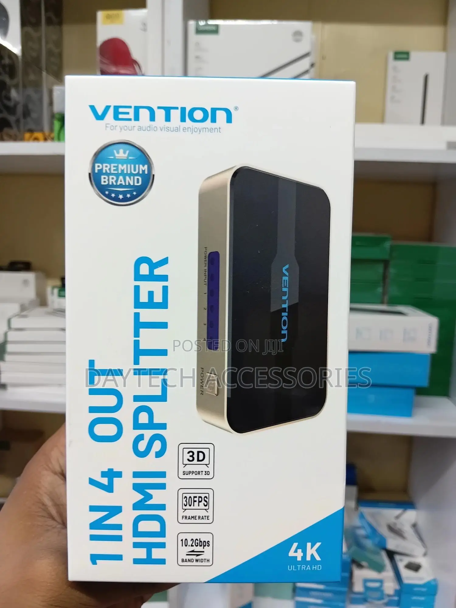 Vention 1 in 4 Out Hdmi Splitter - Black