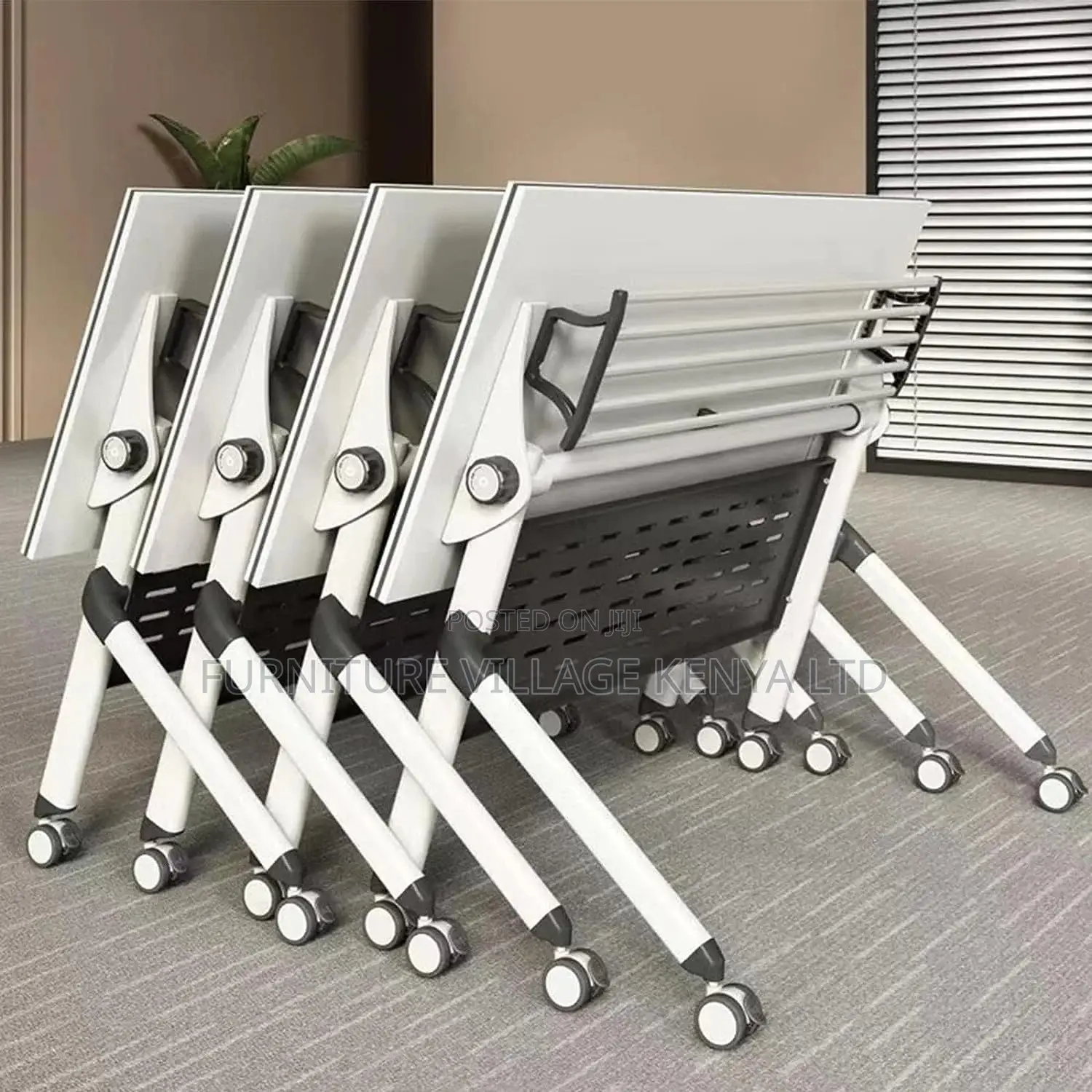 Office Table; Foldable Office Desk Table White