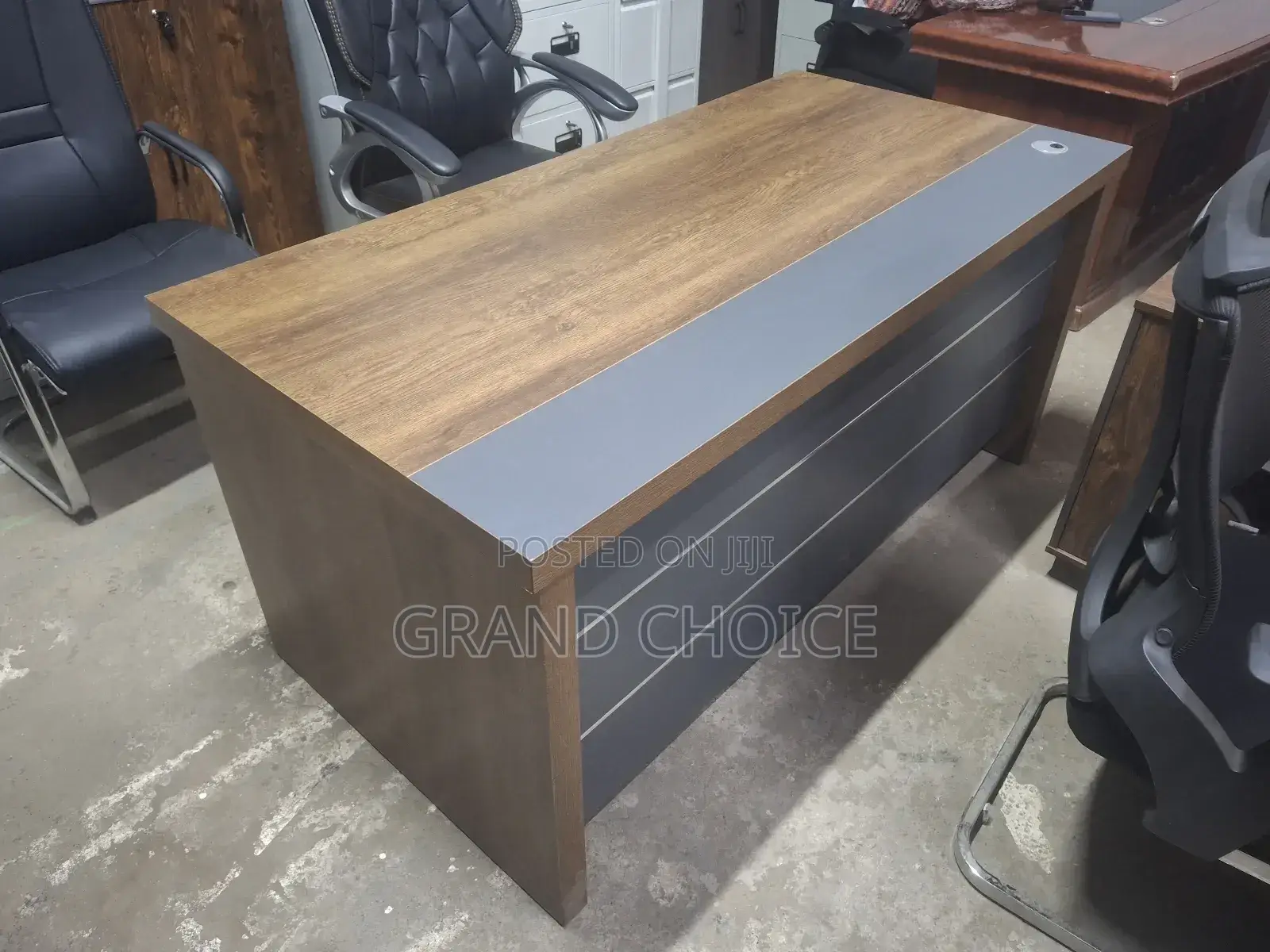 Modern Brown Executive Desk
