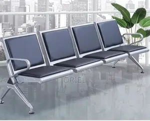 Office Bench : Padded Heavy Duty 4 Seater Linked Bench