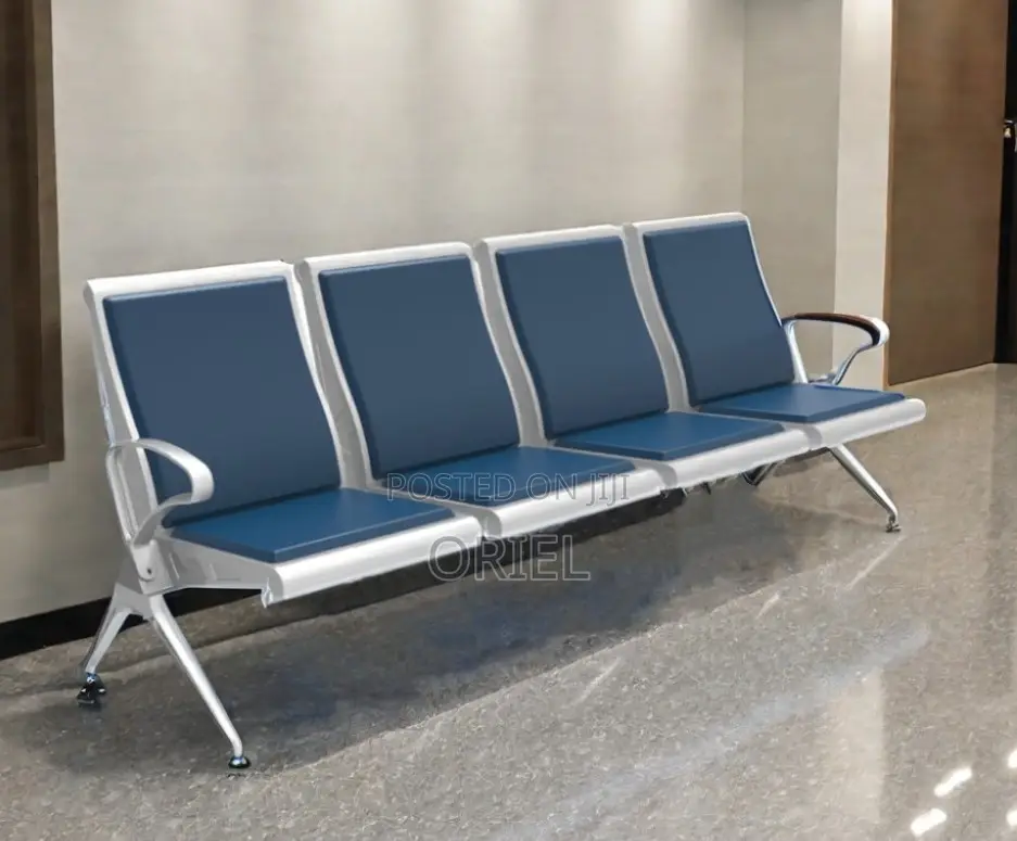 Office Bench : Padded Heavy Duty 4 Seater Linked Bench
