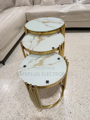 3-in-1 Executive Pure Marble Table – Luxury Living