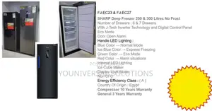 Sharp Upright Freezers 250l 6 Drawers