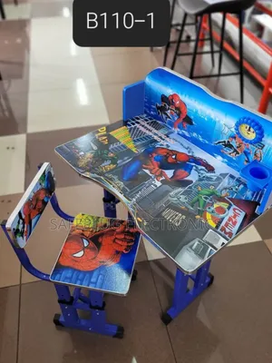 Adjustable Kids Study Table – Spider-Man Blue Edition