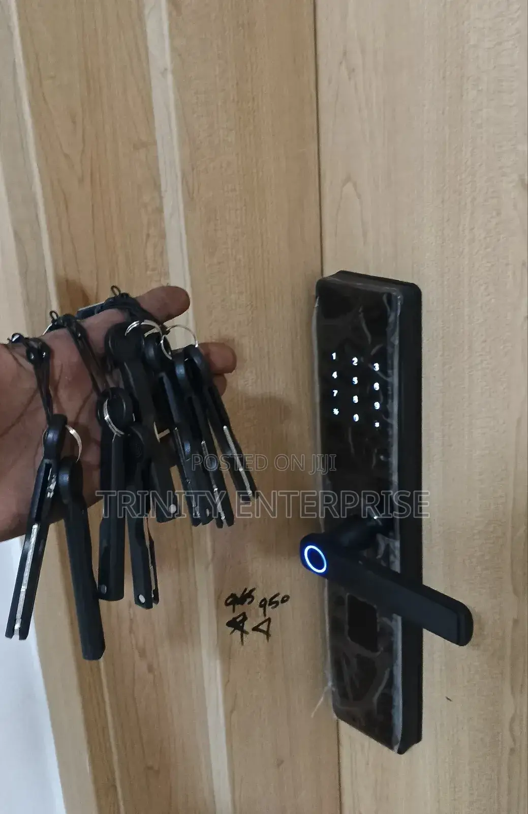 Tuya Wifi Finger Print Electric Smart Digit Lock With